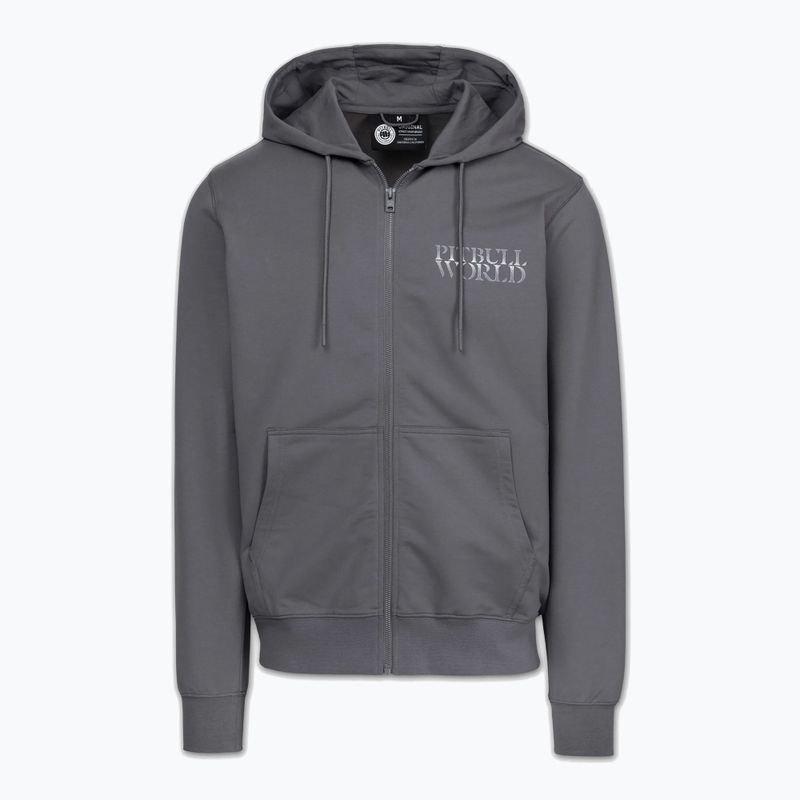 Bluză pentru bărbați Pitbull World Sweatshirt Zip Hooded graphite 6