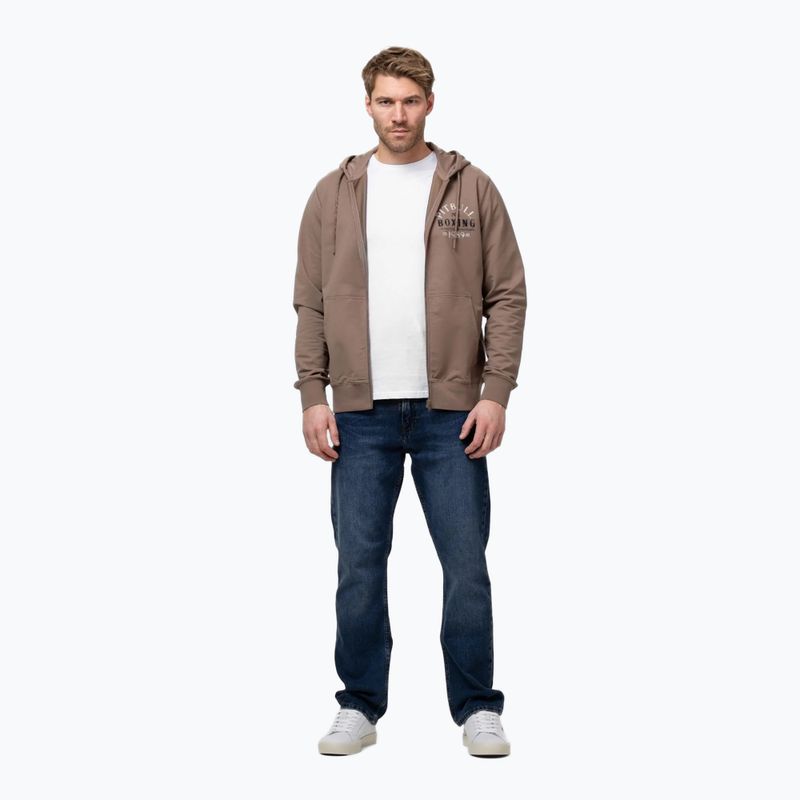 Bluză pentru bărbați Pitbull Bloodline 2 Sweatshirt Zip Hooded brown savana 2