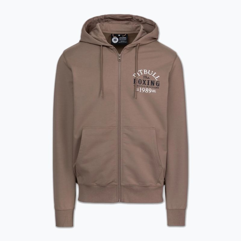 Bluză pentru bărbați Pitbull Bloodline 2 Sweatshirt Zip Hooded brown savana 5