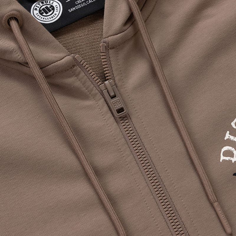 Bluză pentru bărbați Pitbull Bloodline 2 Sweatshirt Zip Hooded brown savana 7