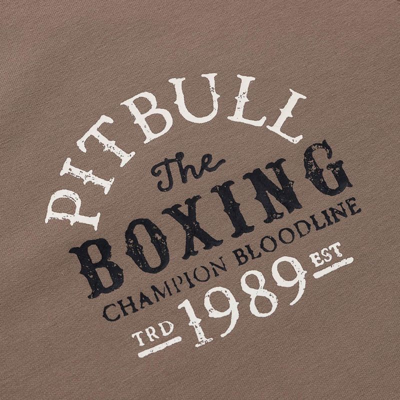 Bluză pentru bărbați Pitbull Bloodline 2 Sweatshirt Zip Hooded brown savana 8