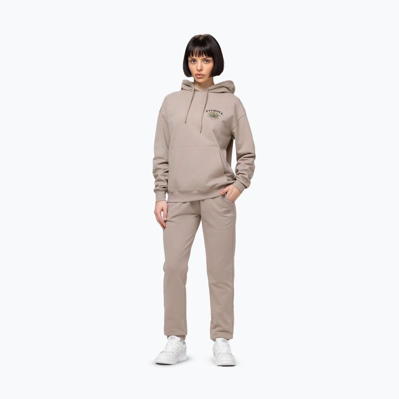 Bluză pentru femei Pitbull Bullets & Blooms Hooded sand savana 2