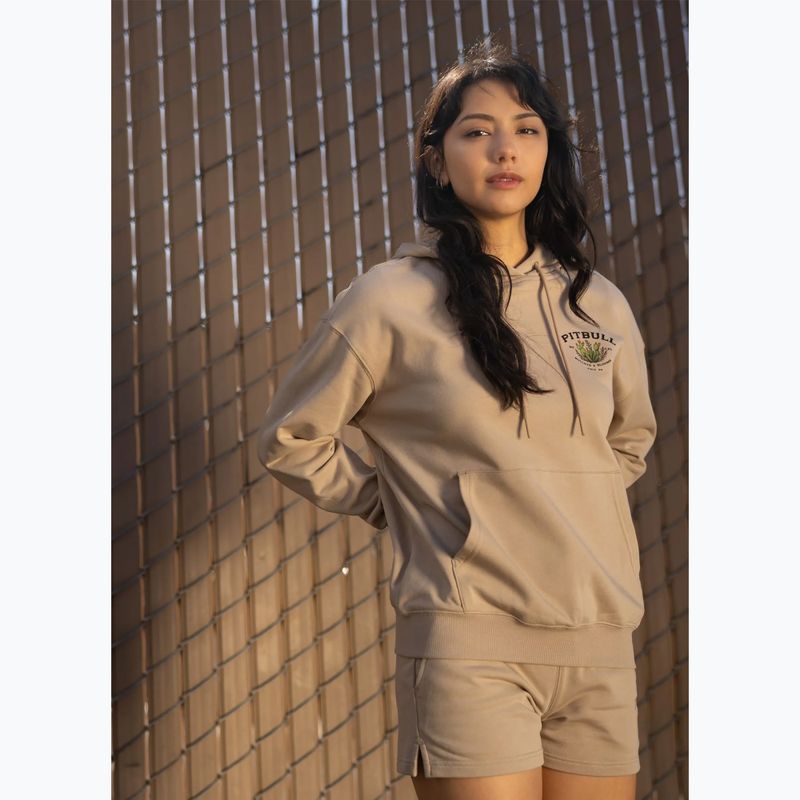 Bluză pentru femei Pitbull Bullets & Blooms Hooded sand savana 11