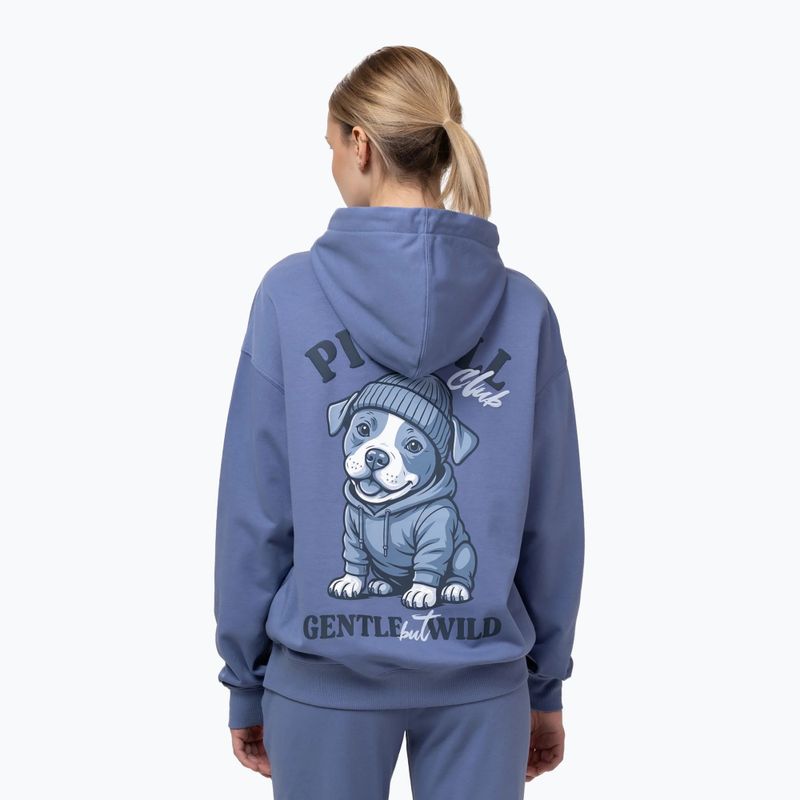 Bluză pentru femei Pitbull Gentle But Wild Sweatshirt Hooded blue jeans 3