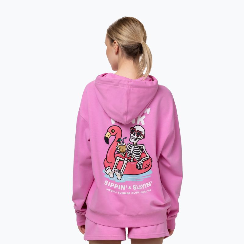 Bluză pentru femei Pitbull Rest In Pink Hooded ice pink 3