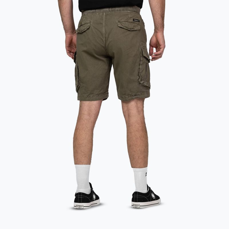 Shorturi bărbătești Pitbull Proctor Drawstring Cargo olive 2