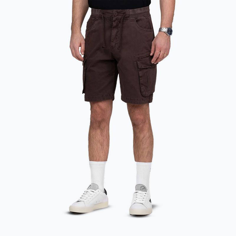 Shorturi bărbătești Pitbull Proctor Drawstring Cargo dark brown 3