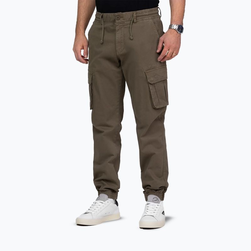 Pantaloni pentru bărbați Pitbull Proctor Drawstring Jogger Cargo olive 4