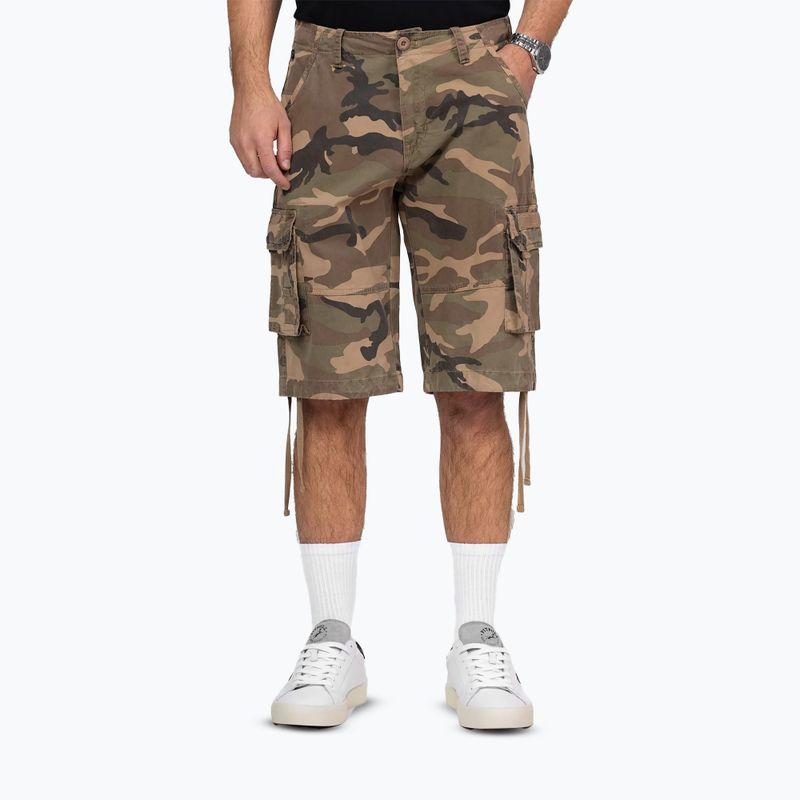 Shorturi bărbătești Pitbull Volmer Long Cargo camo 3