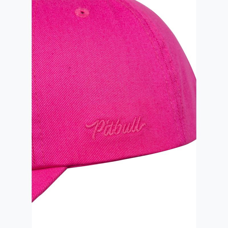 Șapcă pentru bărbați Pitbull 3D Chenile EMB Cal Classic Low Profile pink 5