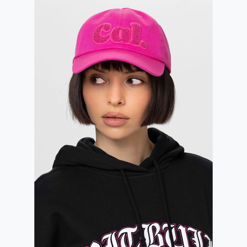 Șapcă pentru bărbați Pitbull 3D Chenile EMB Cal Classic Low Profile pink 8