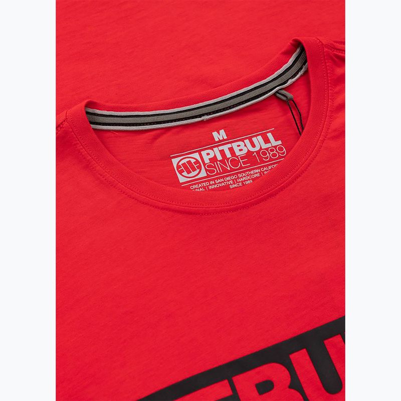 Tricou pentru bărbați Pitbull Hilltop fluo/red 5