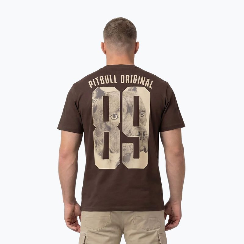 Tricou bărbătesc Pitbull Eighty Nine Dog dark chocolate 3