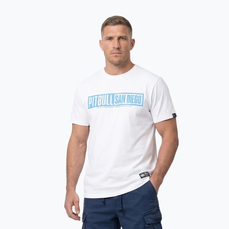 Tricou bărbătesc Pitbull Eighty Nine Dog white/light blue 4