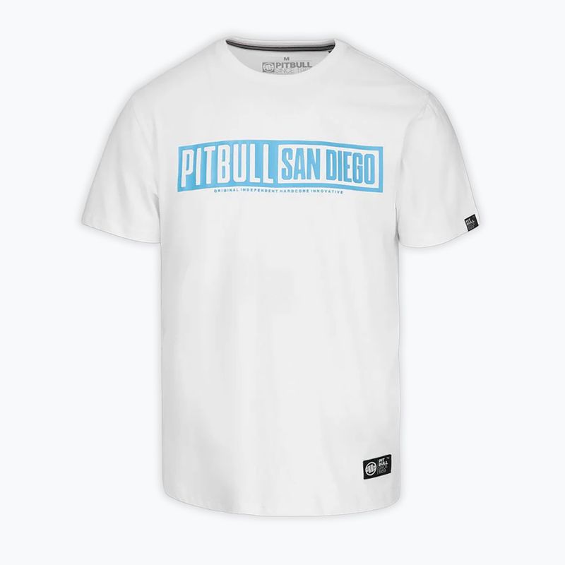 Tricou bărbătesc Pitbull Eighty Nine Dog white/light blue 5