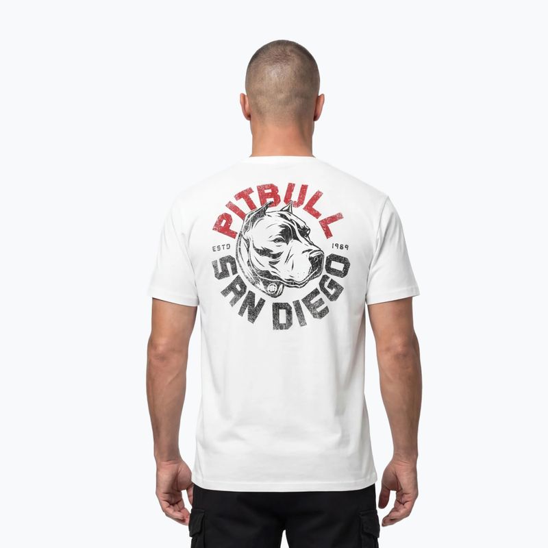 Tricou pentru bărbați Pitbull Dog SD white 3