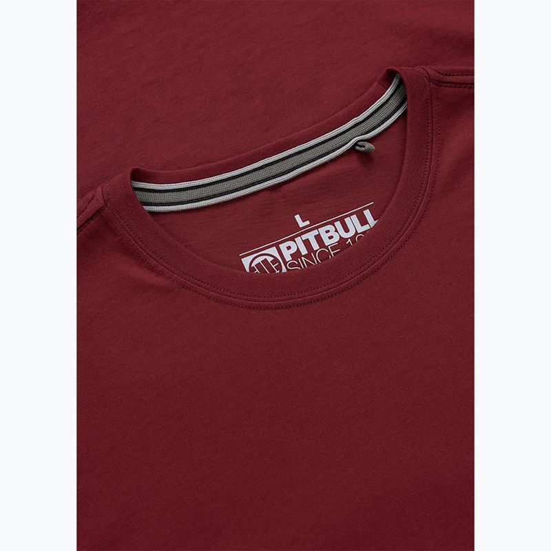 Tricou pentru bărbați Pitbull Dog SD burgundy 6