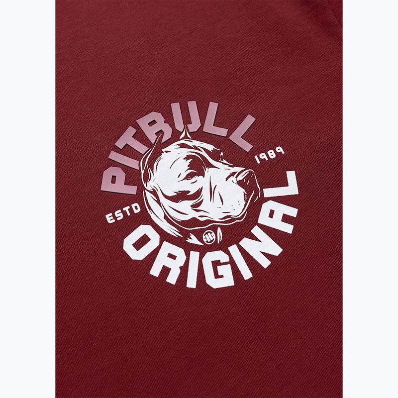 Tricou pentru bărbați Pitbull Dog SD burgundy 7
