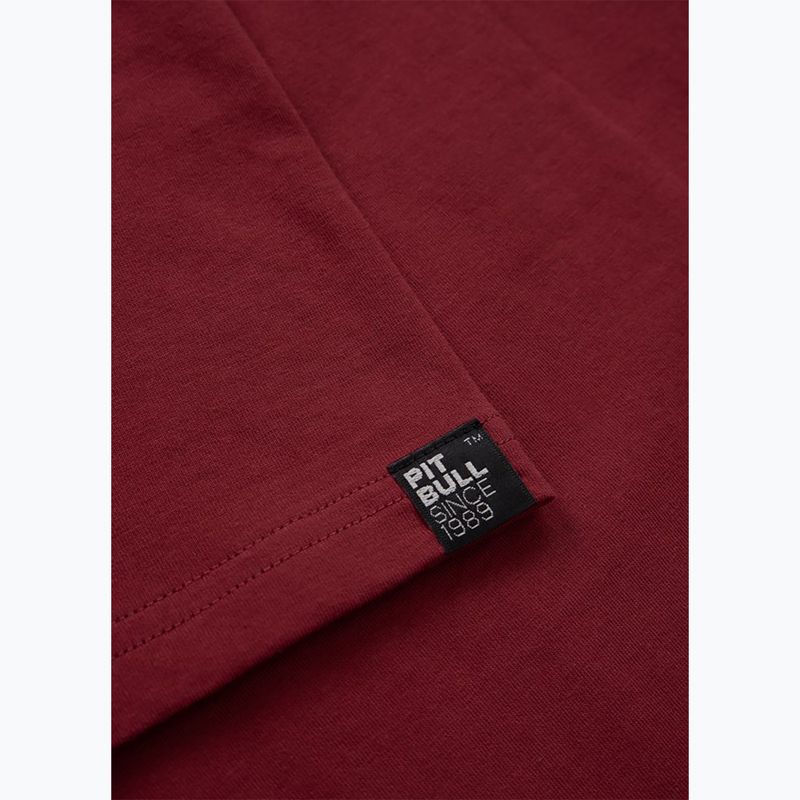 Tricou pentru bărbați Pitbull Dog SD burgundy 9