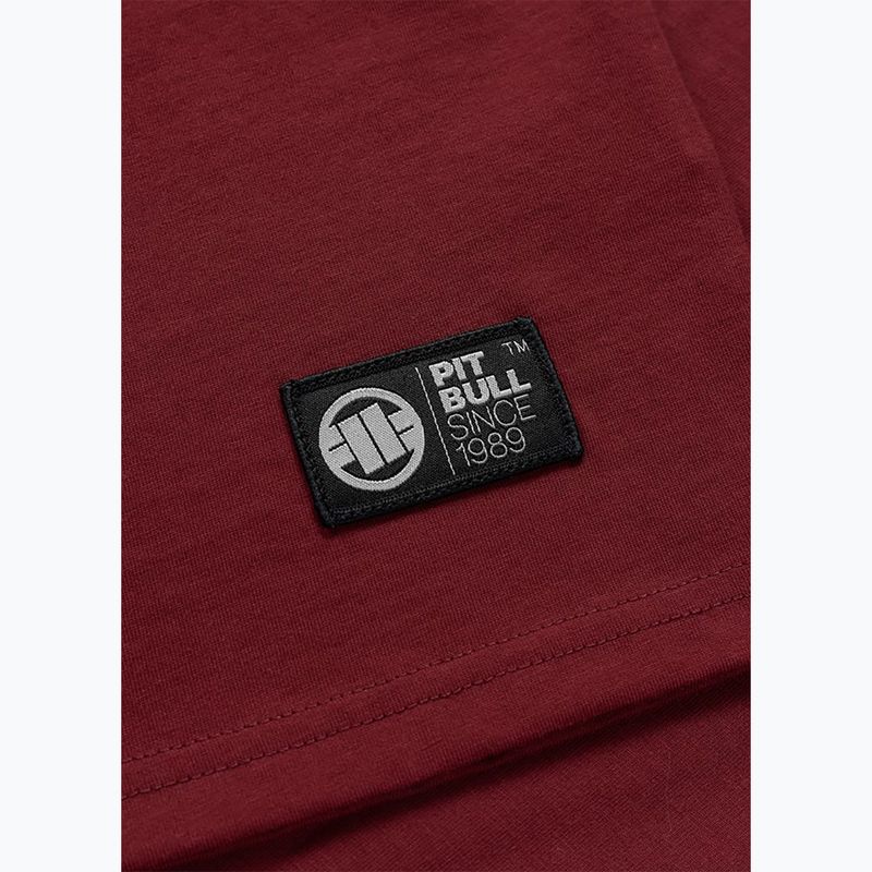 Tricou pentru bărbați Pitbull Dog SD burgundy 10