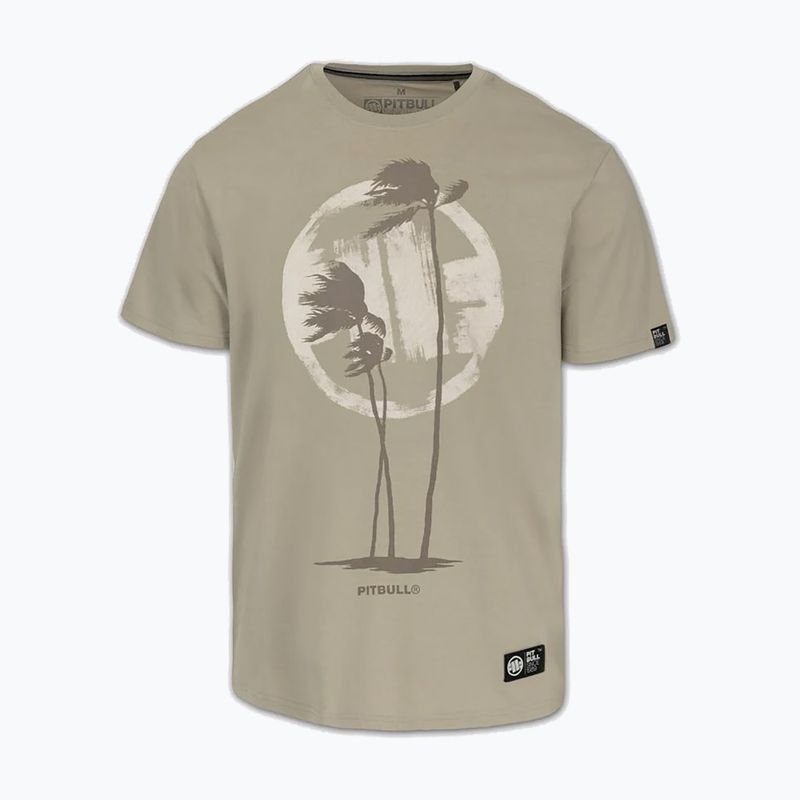 Tricou pentru bărbați Pitbull Palms light grey harbour 4