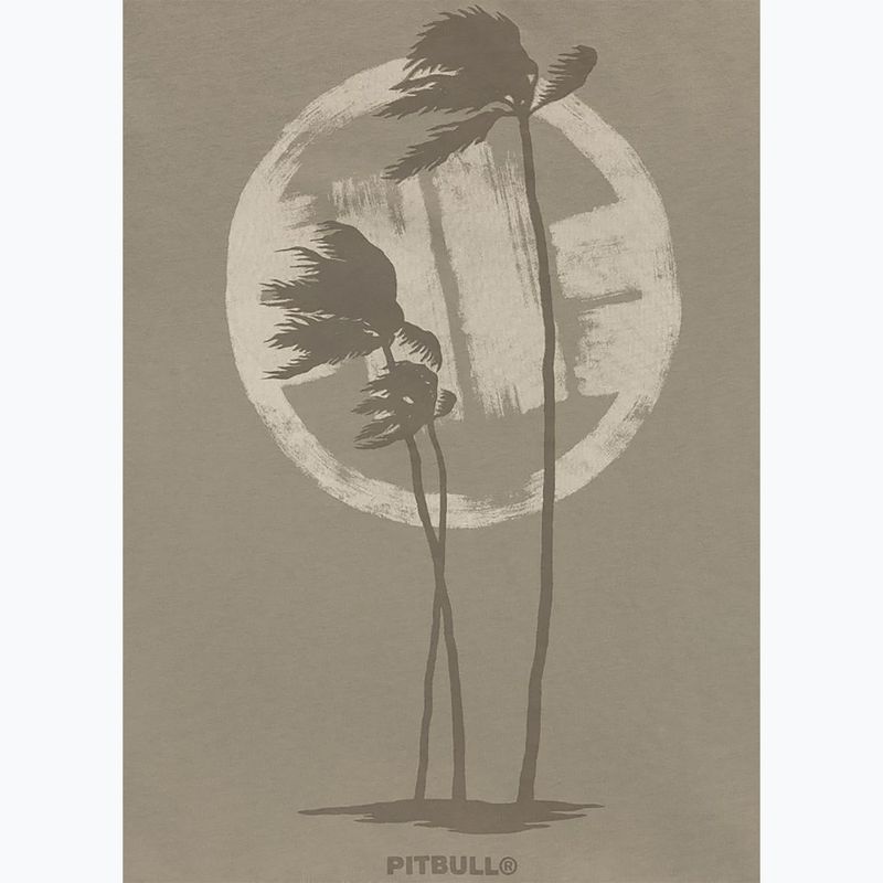 Tricou pentru bărbați Pitbull Palms light grey harbour 7