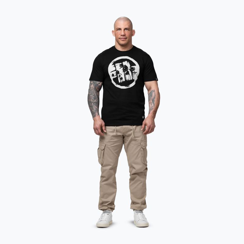 Tricou pentru bărbați Pitbull Palms black logo 2