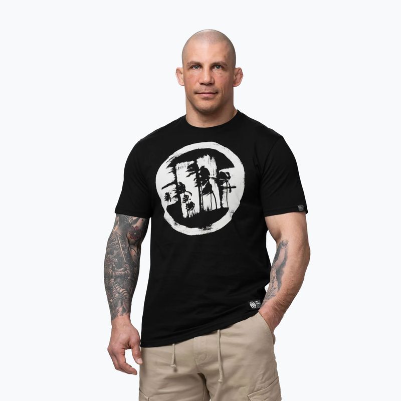 Tricou pentru bărbați Pitbull Palms black logo 4