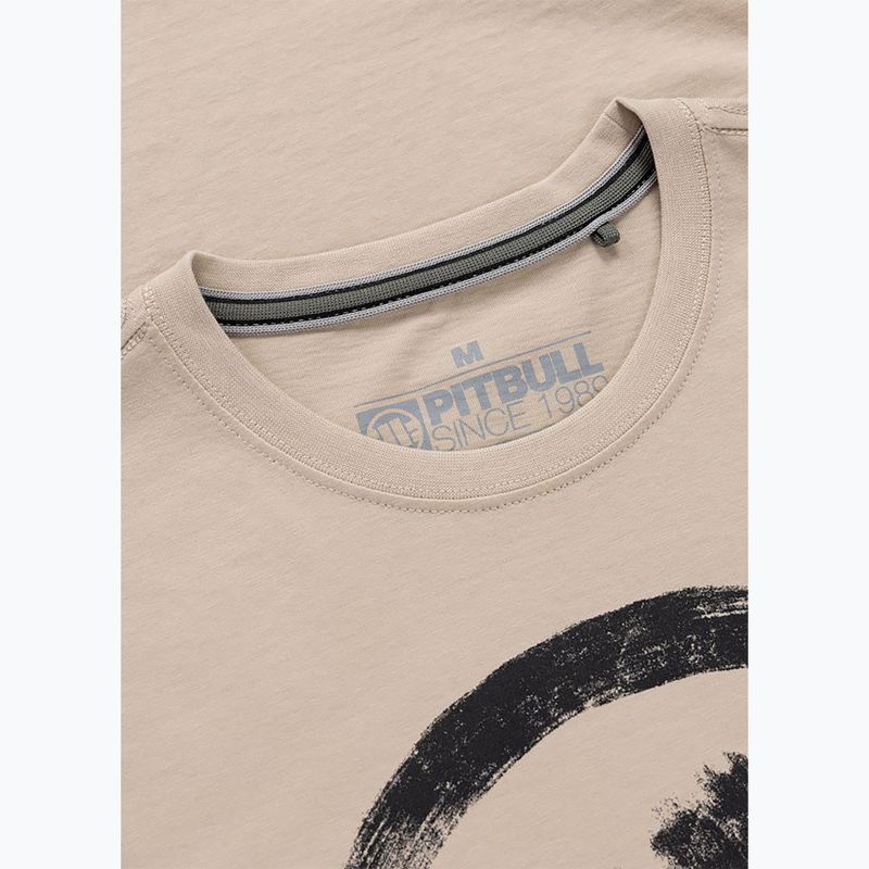 Tricou pentru bărbați Pitbull Palms ultra light sand logo 6