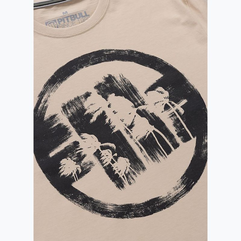 Tricou pentru bărbați Pitbull Palms ultra light sand logo 7