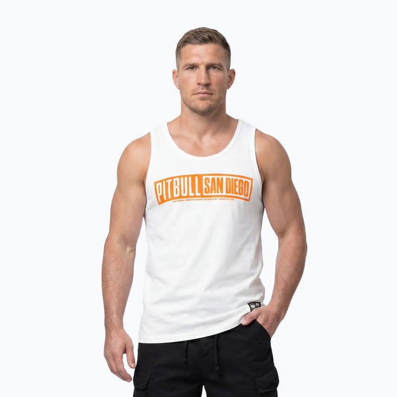 Tricou pentru bărbați Pitbull Eighty Nine Dog Tank Top white
