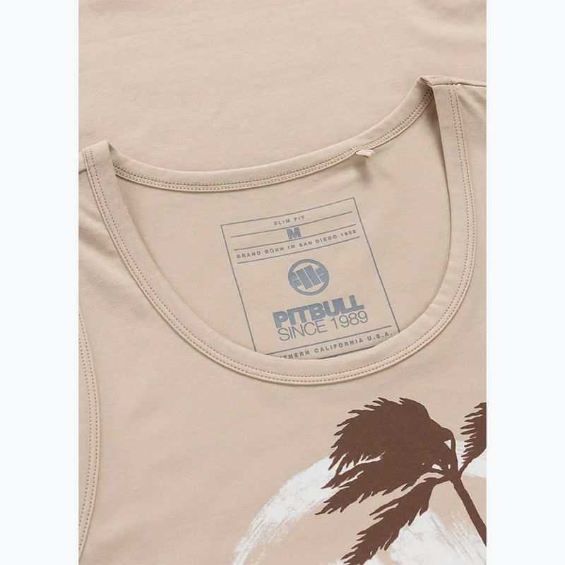 Tricou pentru bărbați Pitbull Palms Tank Top light sand 5