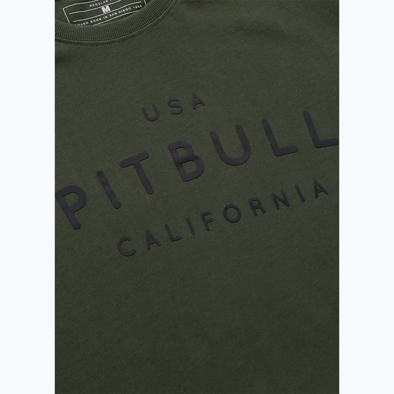 Tricou pentru bărbați Pitbull USA CAL Big Logo old green 7