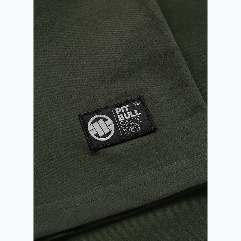Tricou pentru bărbați Pitbull USA CAL Big Logo old green 8