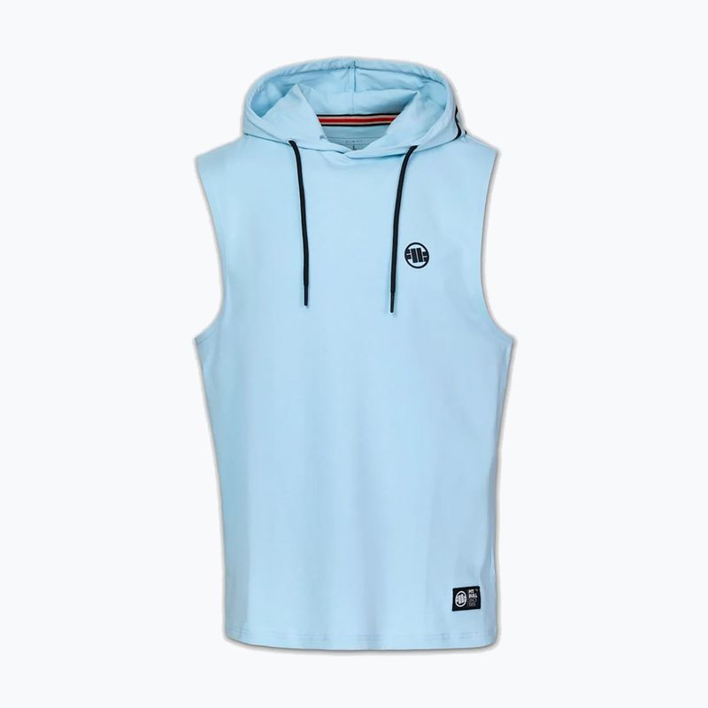 Bluză de antrenament pentru bărbați Pitbull Mercado Hilltop Sleeveless Hooded light blue 6