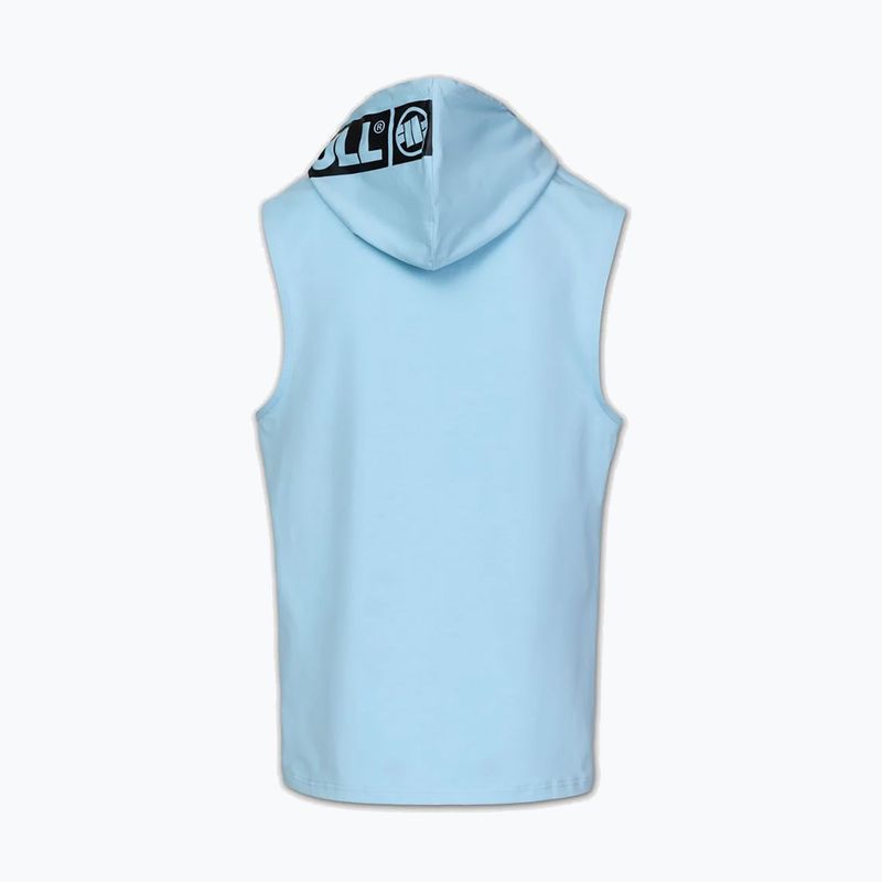 Bluză de antrenament pentru bărbați Pitbull Mercado Hilltop Sleeveless Hooded light blue 7