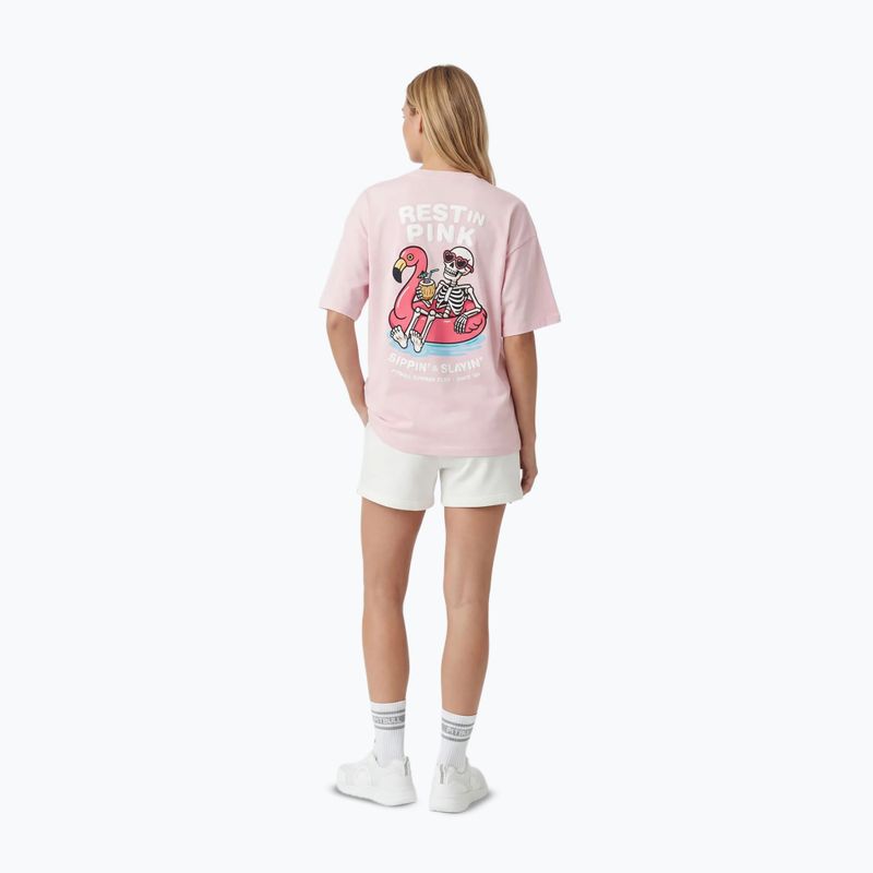 Tricou pentru femei Pitbull Rest In Pink Oversize strawberry cream 3
