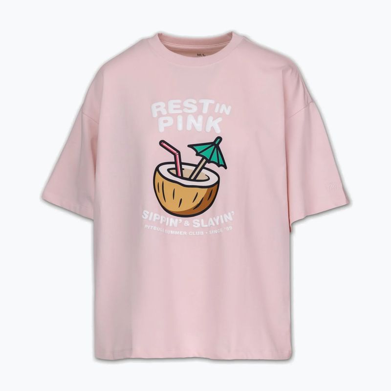 Tricou pentru femei Pitbull Rest In Pink Oversize strawberry cream 5