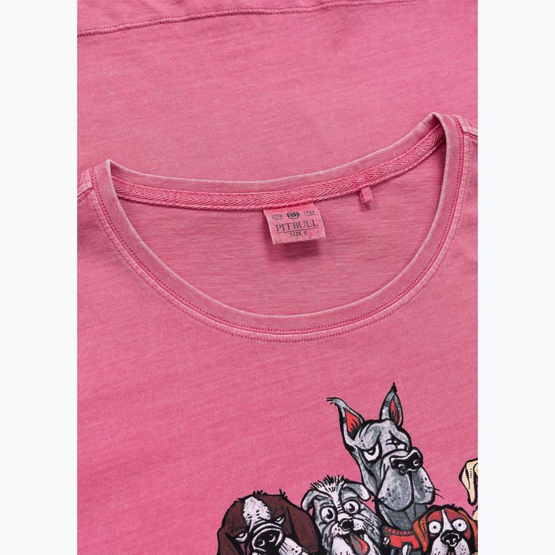 Tricou pentru femei Pitbull Dia De Los Perros washed pink 5