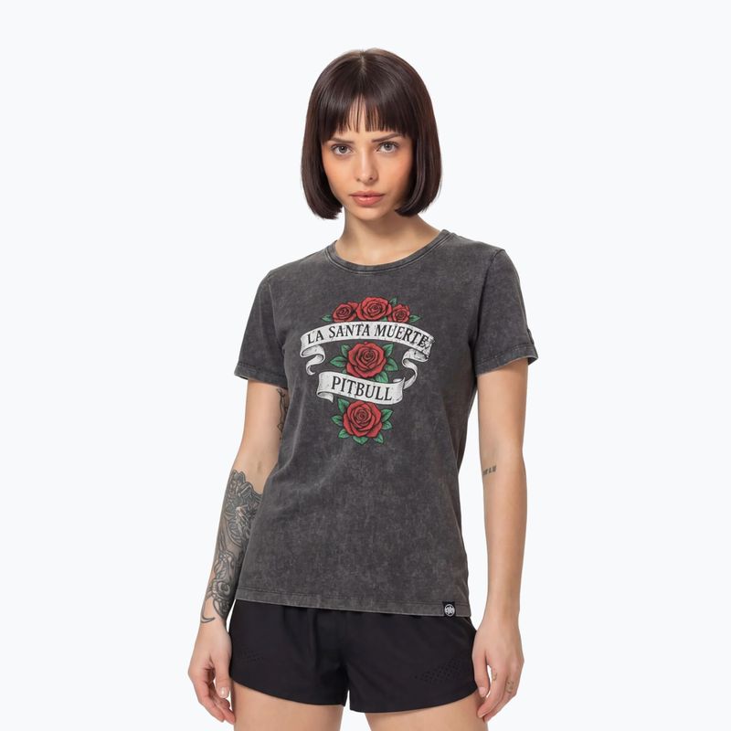 Tricou pentru femei Pitbull Santa Muerte graphite