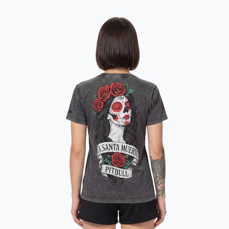 Tricou pentru femei Pitbull Santa Muerte graphite 3