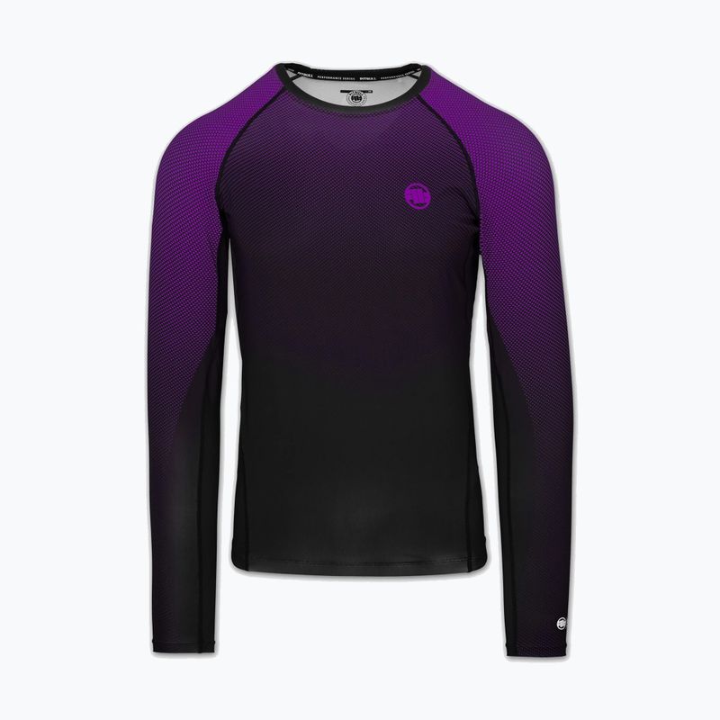 Rashguard cu mânecă lungă pentru bărbați Pitbull Belt Rashguard purple 3