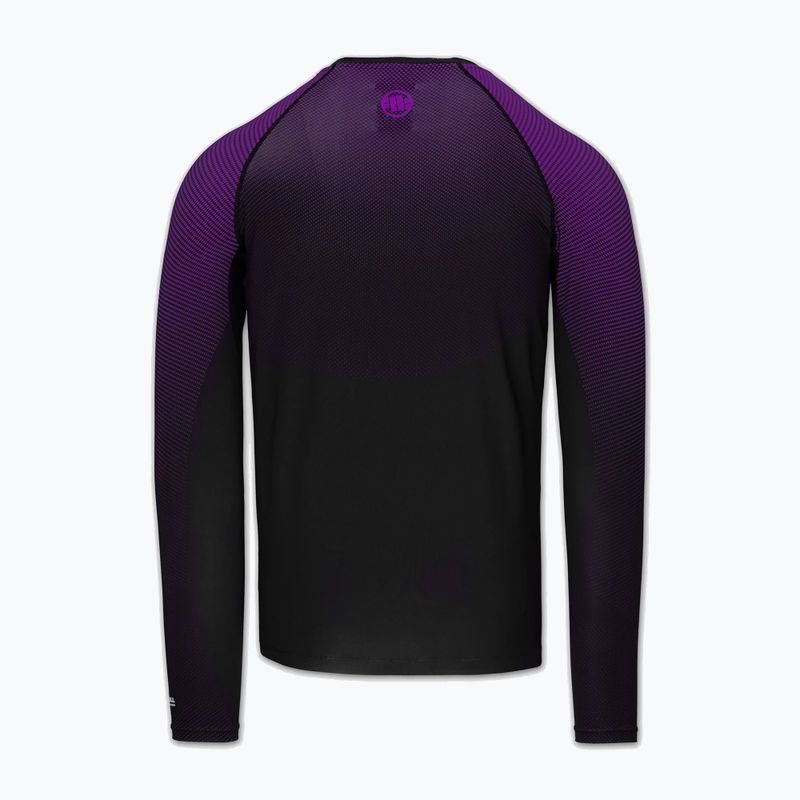 Rashguard cu mânecă lungă pentru bărbați Pitbull Belt Rashguard purple 4