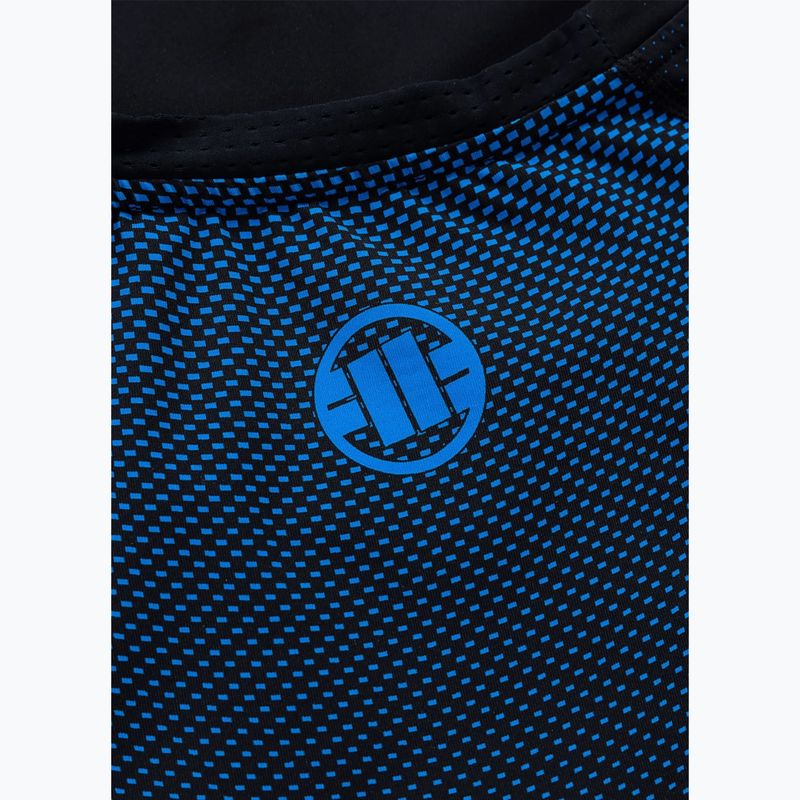 Rashguard cu mânecă lungă pentru bărbați Pitbull Belt Rashguard blue 8