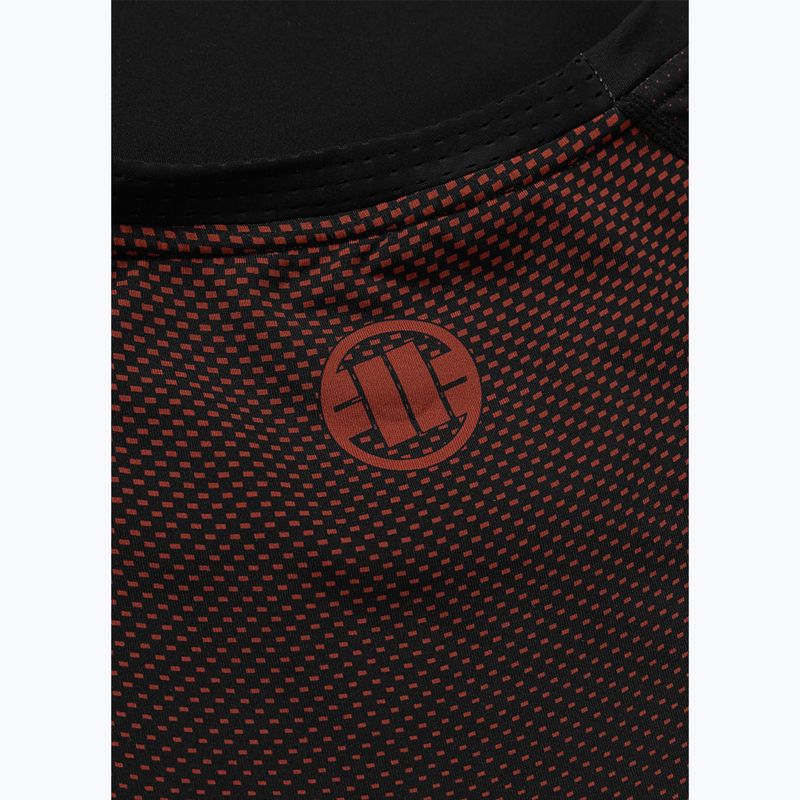 Rashguard cu mânecă lungă pentru bărbați Pitbull Belt Rashguard brown 7