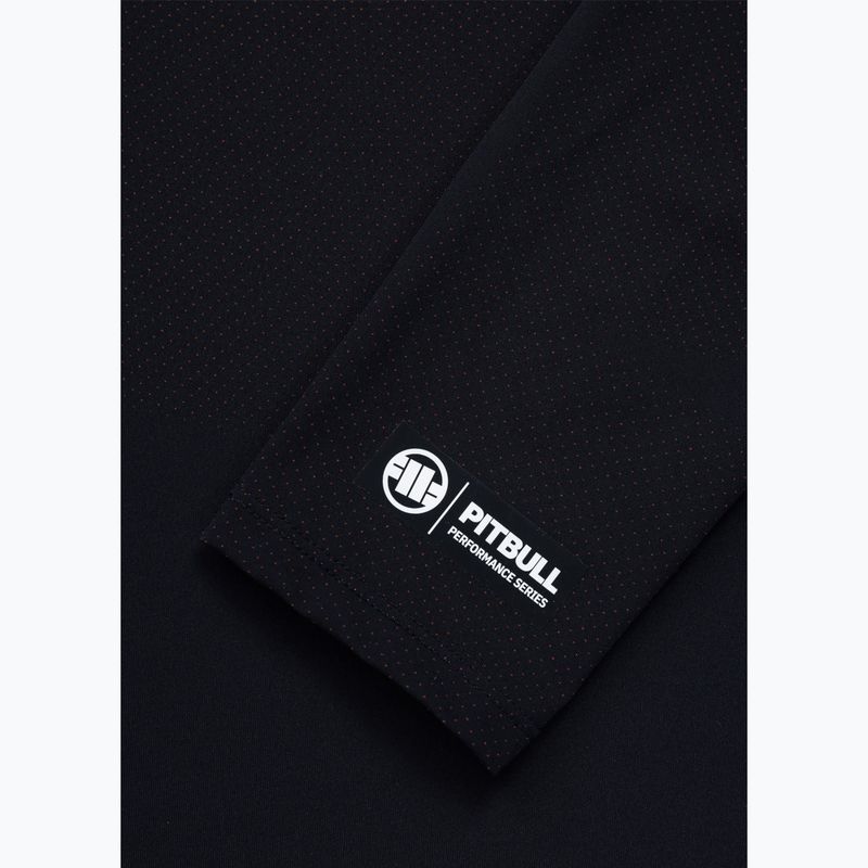 Rashguard cu mânecă lungă pentru bărbați Pitbull Belt Rashguard brown 8