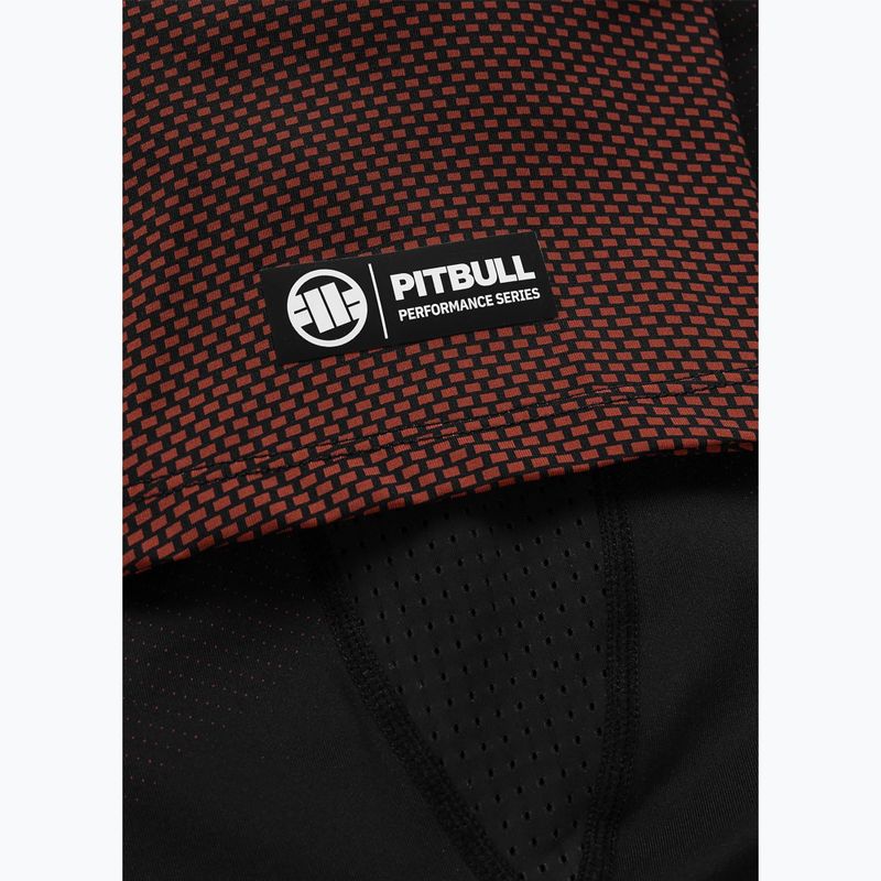 Rashguard cu mânecă lungă pentru bărbați Pitbull Belt Rashguard brown 9