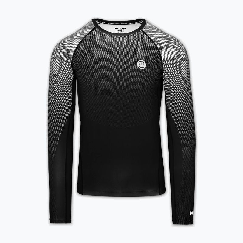 Rashguard cu mânecă lungă pentru bărbați Pitbull Belt Rashguard black 3