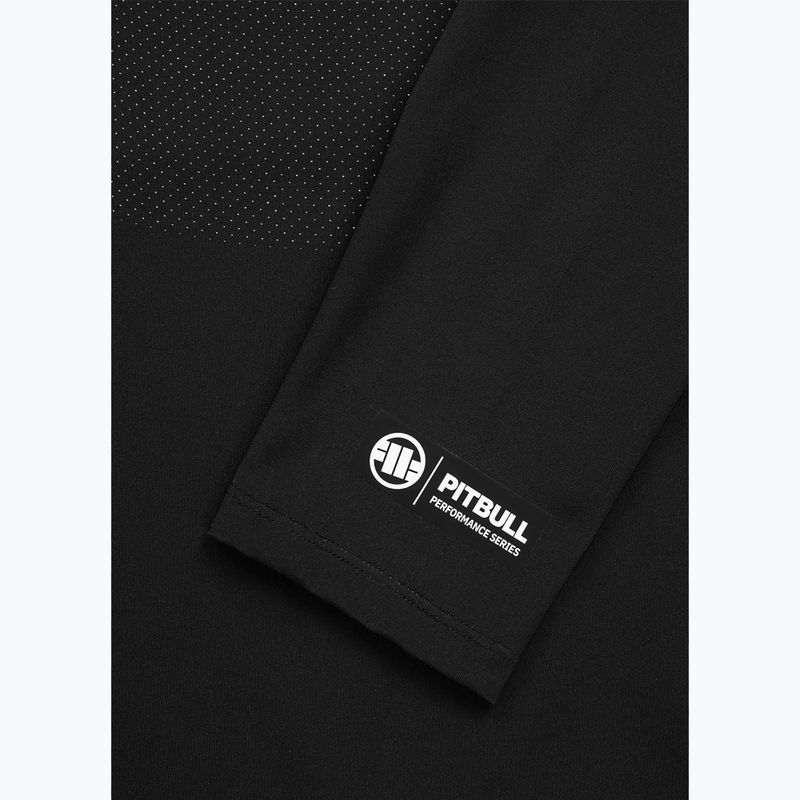 Rashguard cu mânecă lungă pentru bărbați Pitbull Belt Rashguard black 9