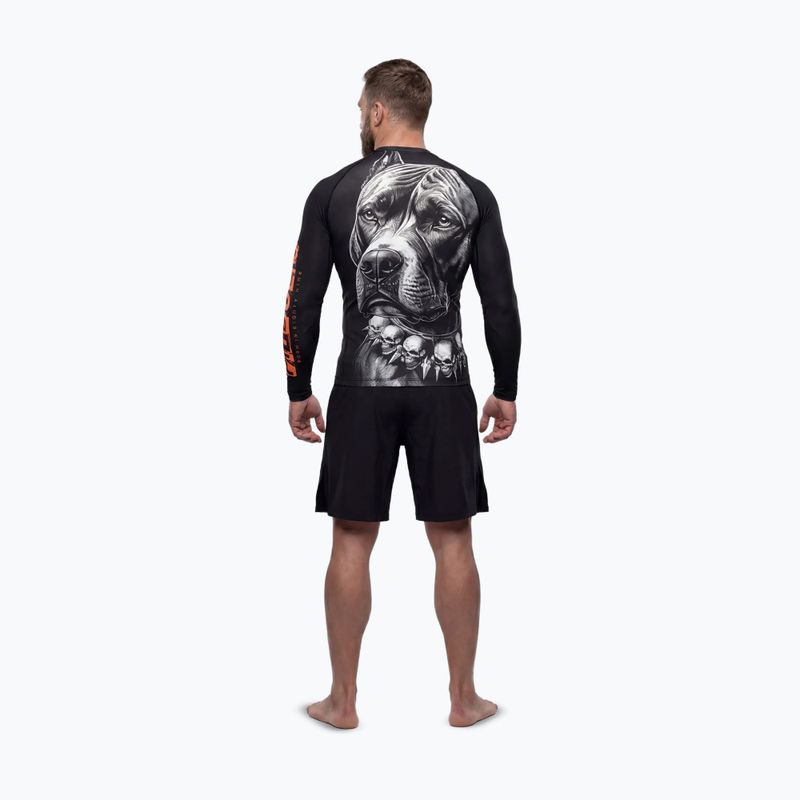Rashguard cu mânecă lungă pentru bărbați Pitbull Blacky Rashguard 3